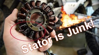 Replacing the Stator on my 2001 Suzuki DRZ400S [upl. by Risa]