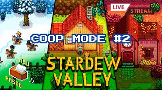 LIVE  Stardew Valley  COOP Gameplay 2 [upl. by Easlehc]