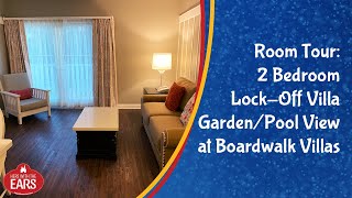 Boardwalk Villas  2 Bedroom Villa GardenPool View  Room Tour [upl. by Eilloh]