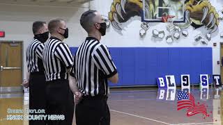 Kim Smith Sings National Anthem at Barbourville vs Whitley Co Boys Basketball 012221 [upl. by Anrehs]