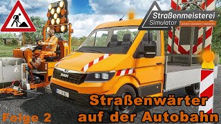 Straßenmeisterei Simulator  Baustelle auf der AUTOBAHN 🚧 Folge 2 [upl. by Yxel]