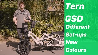 Tern GSD S10 Electric Cargo Bike Review  Popular set ups for your family and new colours [upl. by Weiser]