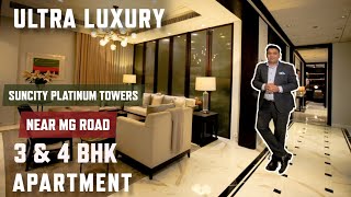 Suncity Platinum Towers Gurgaon  Ultra luxury apartments in Gurgaon  3 BHK  4BHK  Near MG Road [upl. by Alehc22]