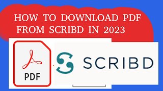 How to download any document from scribdcom for free [upl. by Darnok]