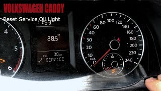 Volkswagen Caddy  Reset Service Light [upl. by Nylkaj440]