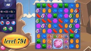 candy crush saga way to the end 🏆 level 794 🏆 [upl. by Annoel322]