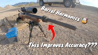 Barrel DeResonator Harmonics Test  Precision Budget Rifle Build  Mossberg 100ATR 308 Win [upl. by Aisats518]