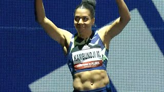 World Champion Mujinga Kambundji 706 Meet Record 60m At World Indoor Tour Paris [upl. by Jerroll]