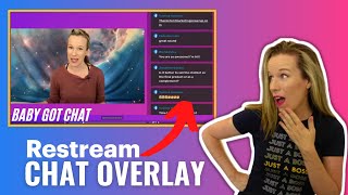 NEW Restream Chat Overlay feature  Show your live chat onscreen Restream Tutorial 2021 [upl. by Colly752]