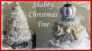 Shabby Chic Christmas Tree Tutorial 1 [upl. by Gothard669]