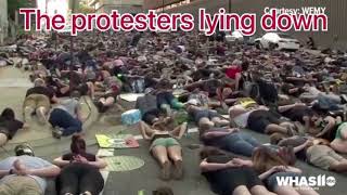 The protesters lying down meme [upl. by Drewett]