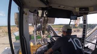 Wheel loader Volvo L150H Working in a Gravel Pit [upl. by Aihtak]