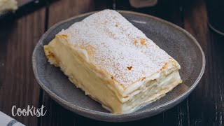 Kremsnite custard slices recipe youll fall in love with this easy and creamy dessert [upl. by Eimmat]