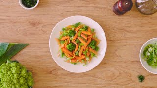 Penne de lentilles corail au chou romanesco aux poireaux braisés et au persil [upl. by Amann948]