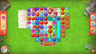 Gardenscapes Level 57  18 moves 2023 HD solution of Level 57 Gardenscapes No Boosters [upl. by Huston]