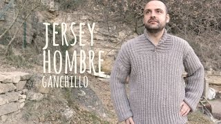 Tutorial Jersey Hombre Fácil Ganchillo  Crochet [upl. by Emmi887]