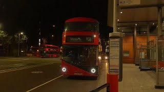 Full Journey On London Night Bus Route N38  Walthamstow Central  London Victoria [upl. by Letizia]