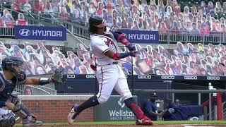 Ronald Acuna Jr Slow Motion Baseball Swing Hitting Mechanics [upl. by Eldoree697]