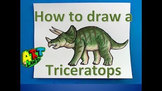 How to draw a Triceratops [upl. by Gnagflow]