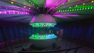 Alien Abduction gravitron ride at Marion County Fair in Indianapolis IN July 1st 2022 [upl. by Ibbob]