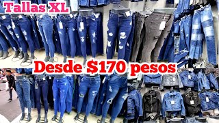 ROPA DE MEZCLILLA ECONÓMICA en la CDMX 😱 pantalones de mezclilla chamarras de mezclilla [upl. by Anelam331]