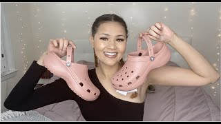 NEW CROCS Classic Platform Clog  UNBOXING REVIEW amp TRY ON  Platform Clogs VS Bae Clogs  2021 [upl. by Kobylak]