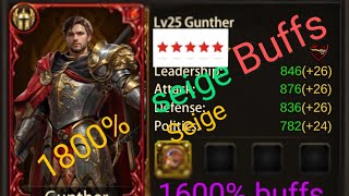 HOW TO GET 1600 SEIGES BUFFS WITH AND WITHOUT A CIV GEAR IN EVONY [upl. by Atekihs]