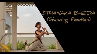 STHANAKA BHEDA  Standing positions with meaning  Bharatanatyam  KalaDarpan [upl. by Mckinney]