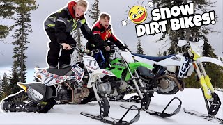 We Got Snow Dirt Bikes SNOW BIKES [upl. by Lered]