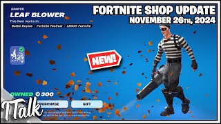 NEW LEAF BLOWER EMOTE Fortnite Item Shop November 26th 2024 Fortnite Chapter 2 Remix [upl. by Nnylirret692]