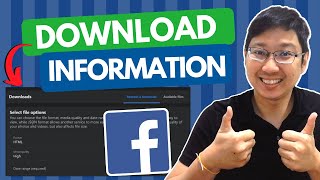 How to Download Facebook Information or Data UPDATED [upl. by Nivre]