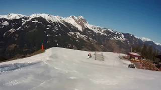 Dorfgastein  Großarl Piste D7b Familienabfahrt Brandlalm  Piste D7c Familienabfahrt Mühlwinkel [upl. by Siurtemed455]