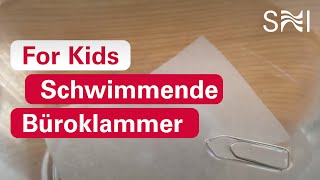 Experiment Die Büroklammer schwimmt [upl. by Yahsed]