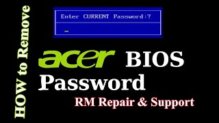 How to ClearReset Bios Password on Acer Aspire One [upl. by Fillian498]