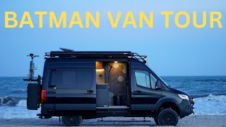 VAN TOUR  Sprinter Camper Van 15000WH Battery Walkable Solar amp More [upl. by Trauts]