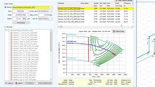 Pipe Flow Expert Software Pump Series Pump Selection [upl. by Enined]