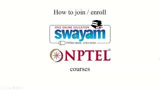 How to Join or Enroll SWAYAM NPTEL courses  step by step tutorial  2025 [upl. by Alasteir]