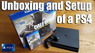 Sony PlayStation 4 Complete Unboxing and Setup For Beginners [upl. by Cruz]