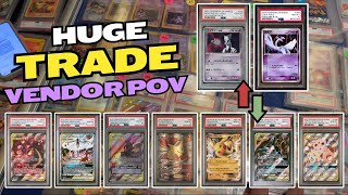 Pokemon Vendor POV  Fishtown Card Show  HUGE TRADE [upl. by Friedberg]