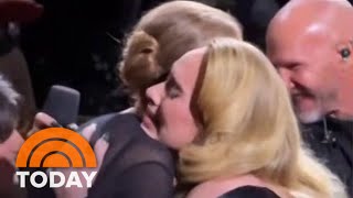 Adele pauses show when she sees Céline Dion in the crowd [upl. by Euqinimod]