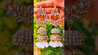 Beautiful earrings ✨️ 😍 trending craft shorts [upl. by Magocsi201]