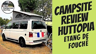 Huttopia France  Review and tour of Etang de Fouché at ArnayleDuc We visit with our VW and tent [upl. by Eimirej309]