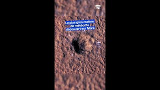 Voici limage du plus gros cratère de météorite découvert sur Mars [upl. by Airamak]