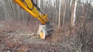 FAE Forestry Mulcher 4CX15 Backhoe [upl. by Cud858]