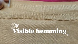 How to do visible hemming  turpai kaise kare [upl. by Peih601]