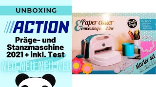 💙 SIE IST DA Die neue Stanzmaschine 2021 von Action  Review Test amp Tipps  Pandalina Crafting 💙 [upl. by Inigo]