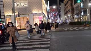 Ginza at night december 18 2024銀座 [upl. by Adleme]