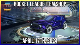 IMPORT FENNEC MIGRAINE DECAL Rocket League Item Shop April 17th 2024 [upl. by Franckot]