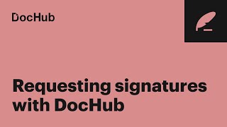 How to send a document for eSignature with DocHub [upl. by Dupuy205]