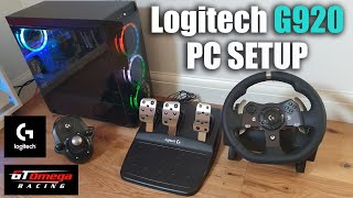 How To Setup Logitech G920 Racing Steering Wheel On A PC [upl. by Nwahsel]